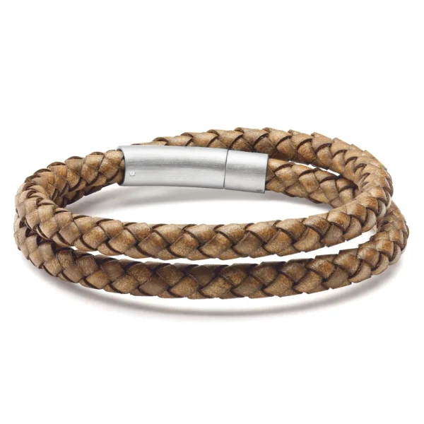 Lucleon Collins | Bracelet à Double Tour En Cuir Vintage 6 Mm 4