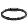 Seizmont Panther | Bracelet Noir En Cuir Et Fibre De Carbone 22