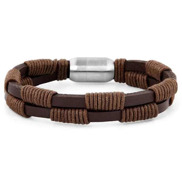 Fort Tempus Bracelet En Cuir Brun Le Tisserand 1