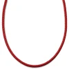 Lucleon Tenvis | Collier En Cuir Rouge 5 Mm 14