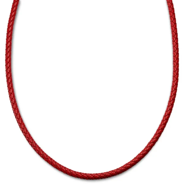 Lucleon Tenvis | Collier En Cuir Rouge 5 Mm 1