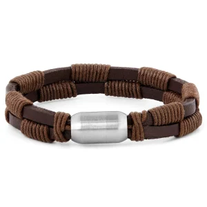 Fort Tempus Bracelet En Cuir Brun Le Tisserand 7