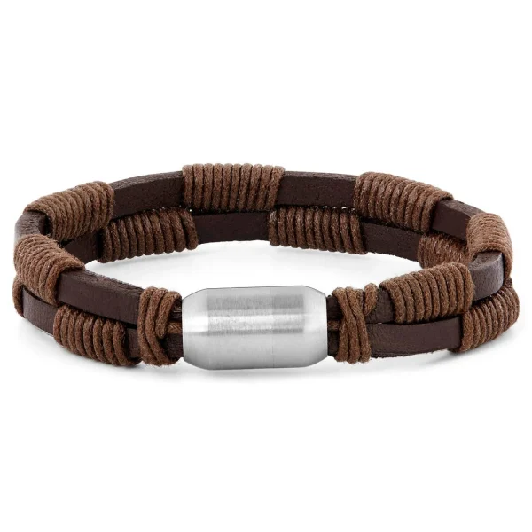 Fort Tempus Bracelet En Cuir Brun Le Tisserand 3