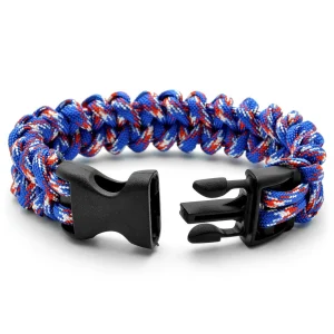 Tailor Toki Bracelet Paracord Bleu & Rouge 7