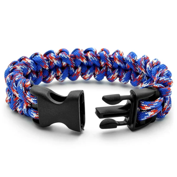 Tailor Toki Bracelet Paracord Bleu & Rouge 3