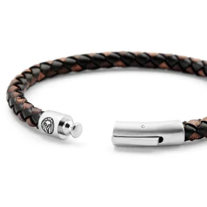 Lucleon Bracelet Collins En Cuir Marron Et Noir – 6 Mm 16