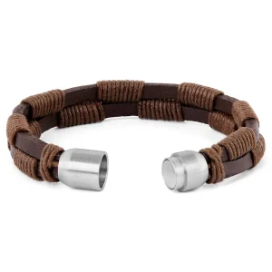 Fort Tempus Bracelet En Cuir Brun Le Tisserand 9