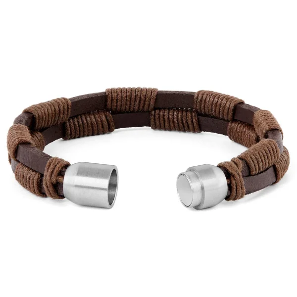 Fort Tempus Bracelet En Cuir Brun Le Tisserand 4