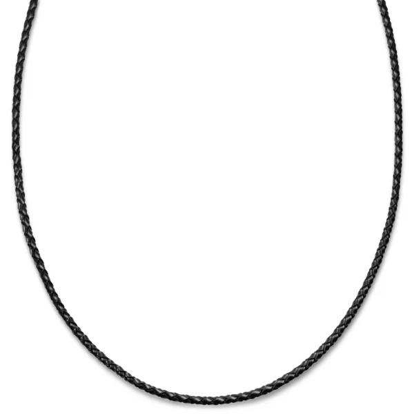 Lucleon Tenvis | Collier En Cuir Noir 3 Mm 1