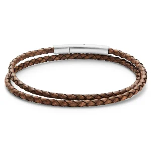 Lucleon Bracelet Collins En Cuir Vintage – 3 Mm 16