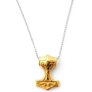 Fort Tempus Collier Marteau De Thor Doré 10