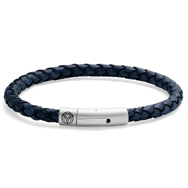 Lucleon Bracelet Bolo En Cuir Bleu 1