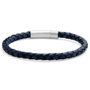 Lucleon Bracelet Bolo En Cuir Bleu 8