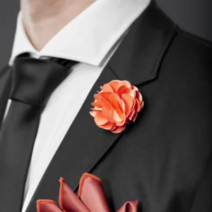 Warren Asher Boutonnière Orange Deluxe 12