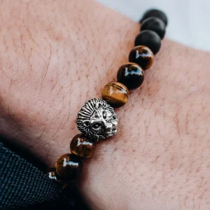 Neshraw Bracelet Le Lion Argenté 18