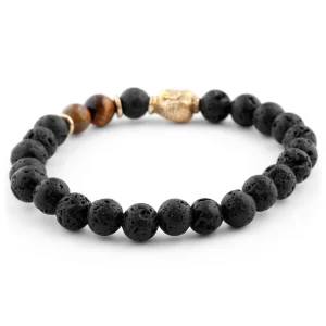 Neshraw Bracelet Noir Hommage à Bouddha 8