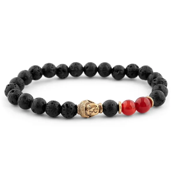 Neshraw Bracelet Rouge Hommage à Bouddha 1