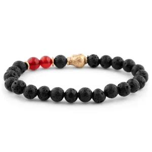 Neshraw Bracelet Rouge Hommage à Bouddha 8