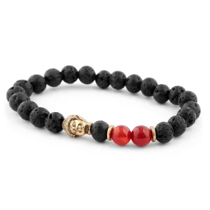 Neshraw Bracelet Rouge Hommage à Bouddha 10