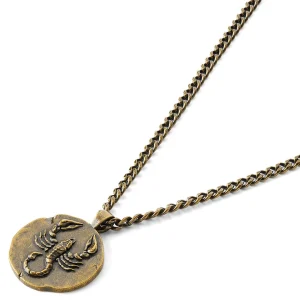 Lucleon Astro | Collier En Acier Doré Avec Signe Astrologique Du Scorpion 9