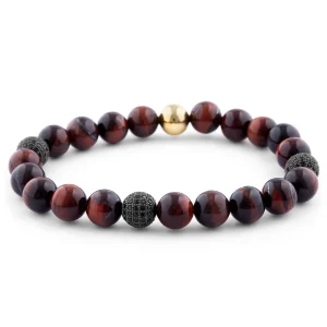 Neshraw Bracelet De Pierre Bordeaux Classique 8