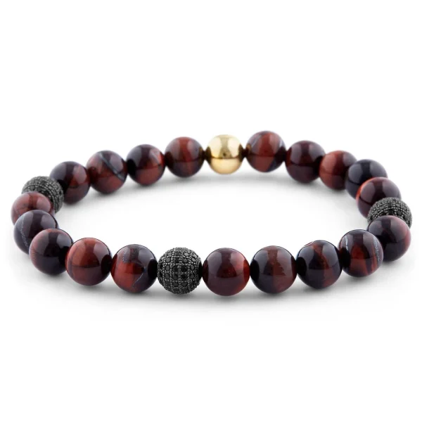 Neshraw Bracelet De Pierre Bordeaux Classique 3