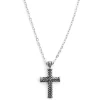 Fort Tempus Collier Avec Crucifix Gravé 17