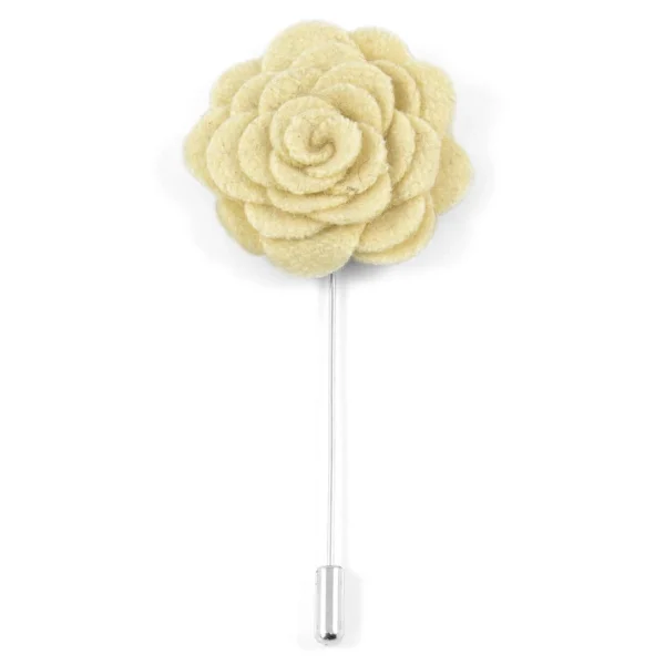 Warren Asher Boutonnière Rose Blanc Cassé 1