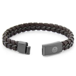 Lucleon Bracelet En Cuir Brun Lacé 10