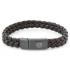 Lucleon Bracelet En Cuir Brun Lacé 20