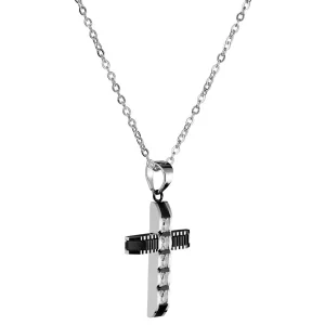 Fort Tempus Collier Bling à Pendentif Croix Chrétienne 11