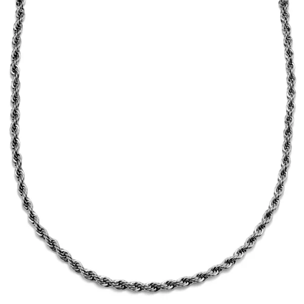 Lucleon Chaîne à Maille Cordée Argentée Amager Collin – 6 Mm 1