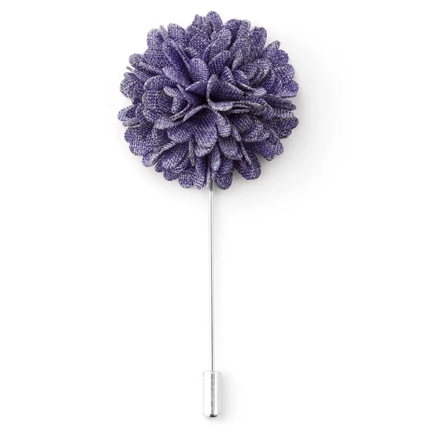 Warren Asher Boutonnière Fleur Violette 1