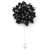 Warren Asher Boutonnière à Fleur Noire à Pois 22