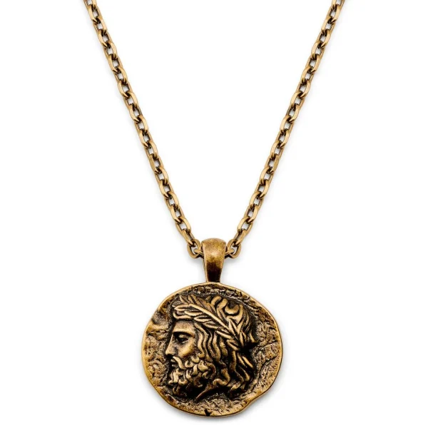 Lucleon Obelius | Collier L’empereur En Métal Doré Vintage 1