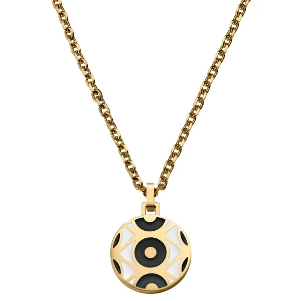 Waykins Evil Eye | Collier Doré à Pendentif Circulaire 1