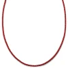 Lucleon Tenvis | Collier En Cuir Rouge 3 Mm 17