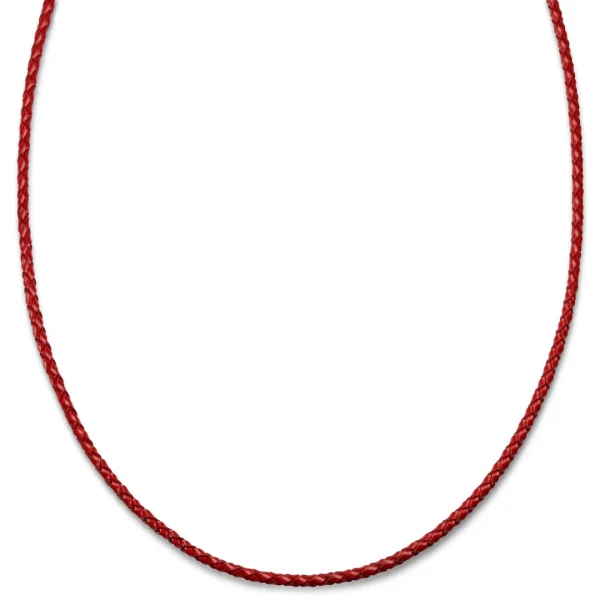 Lucleon Tenvis | Collier En Cuir Rouge 3 Mm 1