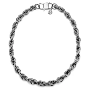 Lucleon Chaîne à Maille Cordée Argentée Amager Collin – 10 Mm 10