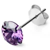 Lucleon Clou D’oreille à Zircone Violette Claire – 6 Mm 14