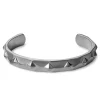 Moody Mason Bracelet Manchette Jax à Pointes En Acier Argenté 22