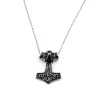 Fort Tempus Collier En Acier Avec Croix Et Marteau De Thor XL 17