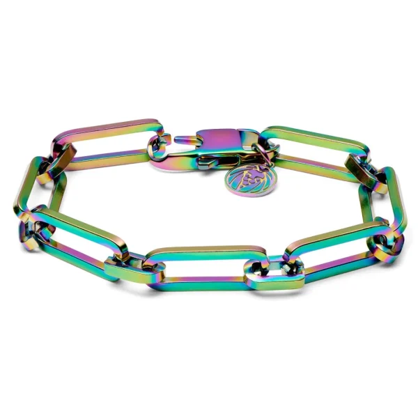 Lucleon Bracelet à Chaîne Torsadée Couleur Arc-en-ciel Cedric Amager 1