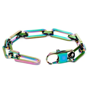 Lucleon Bracelet à Chaîne Torsadée Couleur Arc-en-ciel Cedric Amager 10