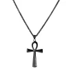 Fort Tempus Collier à Pendentif Ankh Noir 19