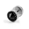 Fort Tempus Boucle D’oreille Stud à Zircone Noire 8mm 20