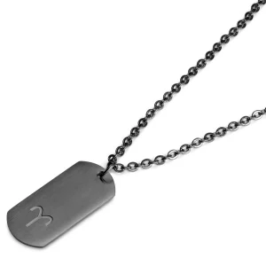 Lucleon Collier Zodiaque En Acier Gunmetal – Le Bélier 13