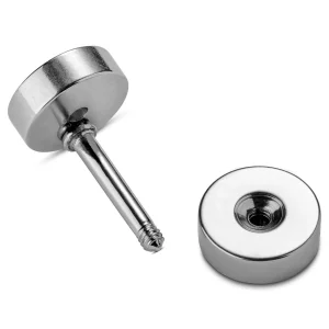 Lucleon Clou D’oreille Argenté Et Zircone Argentée 6 Mm 7