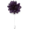 Warren Asher Broche Pour Homme à Fleur Violet Foncé 17