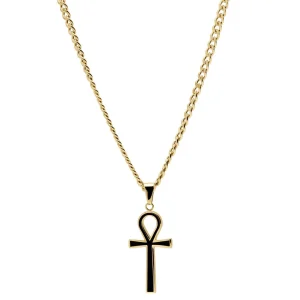 Lucleon Collier Doré Avec Pendentif Ankh 16